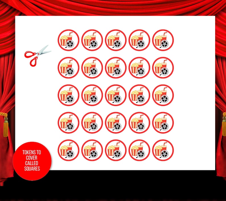 Movie Music Bingo, Movie Soundtrack Bingo, Music Bingo, Movie Soundtrack Songs Game, Music Bingo with Playlist, Music Office Party Game