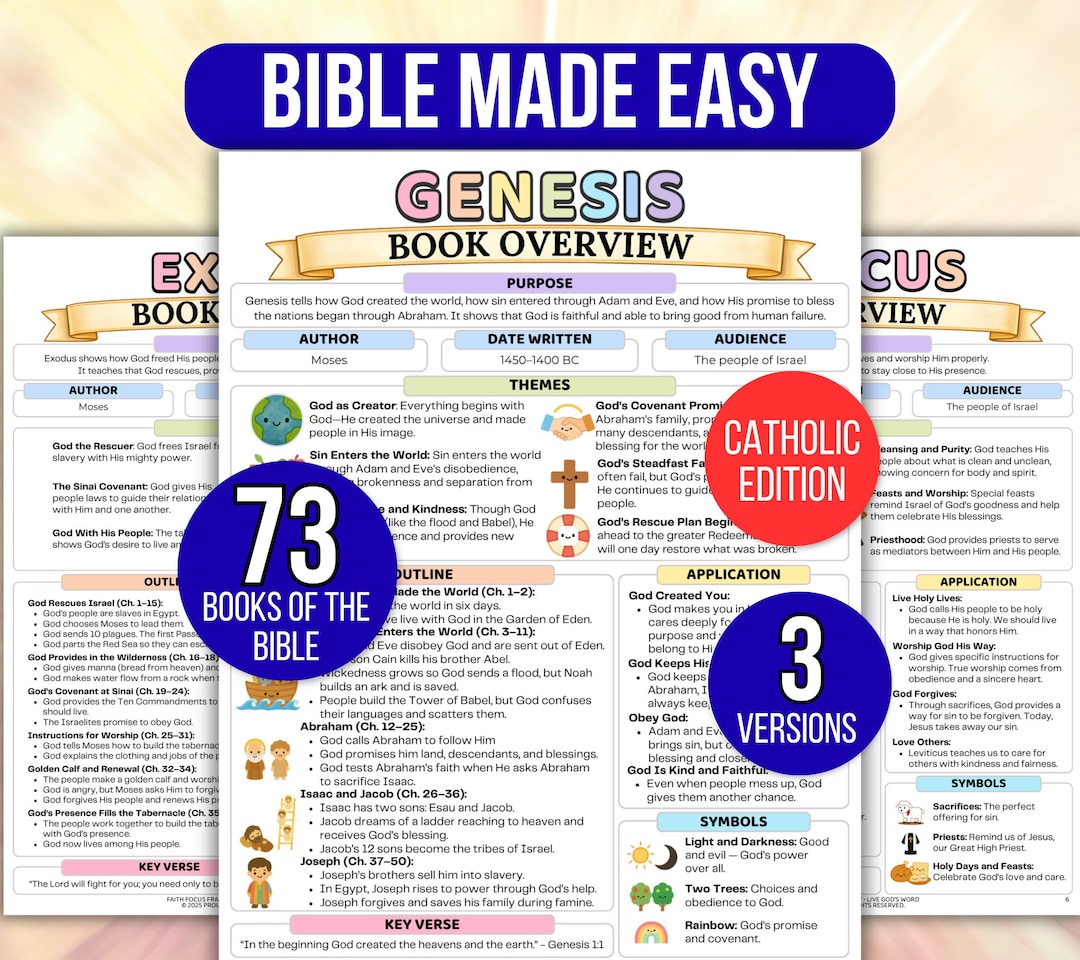 Catholic Bible Study Guide, Catholic Bible Made Simple, Catholic Bible ...