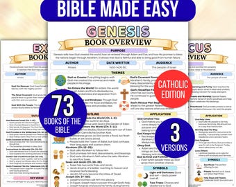 Catholic Bible Study Guide, Catholic Bible Made Simple, Catholic Bible Made Easy, Catholic Bible Book Summary, Catholic Bible Summary Guide