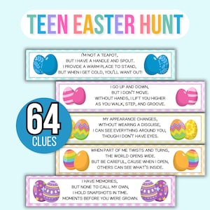 Ostern Schatzsuche für Jugendliche und Tweens, Erwachsenen Osterjagd, Schatzsuche Ostern Hinweise, Ostereiersuche für Jugendliche, Teen Osterjagd