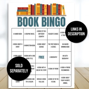 Book Club Icebreaker Game, Book Club Game, Book Club Icebreaker, Book Club Game, Book Lover Game, Book Game, Book Club Activity, Book Game