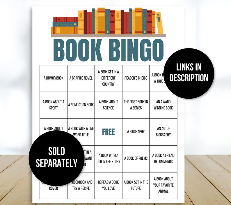 Book Club Icebreaker Game, Book Club Game, Book Club Icebreaker, Book Club Game, Book Lover Game, Book Game, Book Club Activity, Book Game
