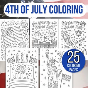 4th of July Coloring Pages, 4th of July Coloring Book, 4th of July Coloring Sheets, Summer Coloring Pages, Summer Coloring Pages for Kids