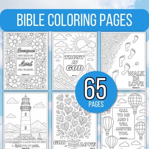 Bible Verse Coloring Pages, Bible Coloring Pages, Christian Coloring Book, Christian Coloring Sheets, Religious Coloring Pages, Bible, Bible