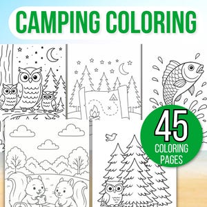 Camping Coloring Pages, Camping Coloring Book, Camping Coloring Sheets, Camping Coloring Pages, Summer Coloring Pages, Camping Activities