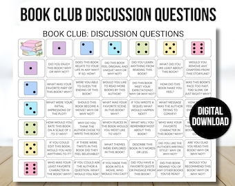 Spel met vragen over boekenclub, Boekenclubspel, Discussievragen boekenclub, Spel voor boekenliefhebber, Boekenspel, Boekenclubactiviteit, Boekenspel