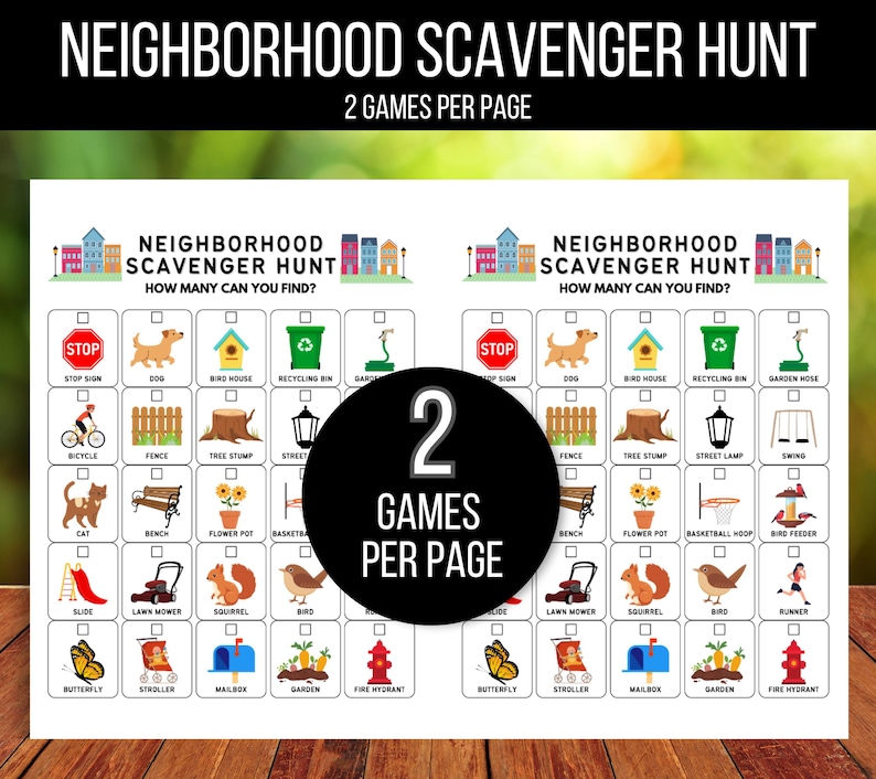 Neighborhood Scavenger Hunt for Kids, Outdoor Nature Scavenger Hunt, Hike Activity, Neighborhood Hunt, Kids Outdoor Activity, Walk Activity