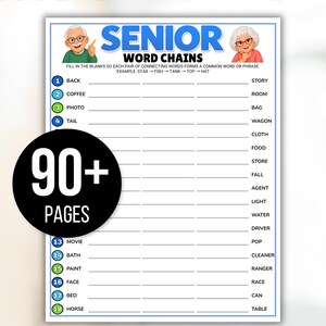 Senior Games Bundle, Activities for Seniors, Assisted Living Games, Nursing Home Activities, Senior Center Games, Senior Trivia, Senior