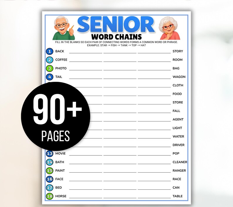 Senior Games Bundle, Activities for Seniors, Assisted Living Games, Nursing Home Activities, Senior Center Games, Senior Trivia, Senior