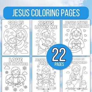Kids Bible Coloring Pages, Jesus Loves Me Coloring Pages, Jesus Coloring Pages, Sunday School Coloring Pages, Christian Coloring, God's Love