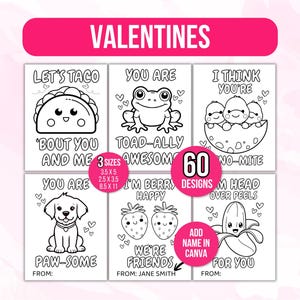 Valentines Coloring Cards, Valentines Day Valentine Cards, Valentine's Cards for Kids, Classroom Valentine Activity, Printable Valentines