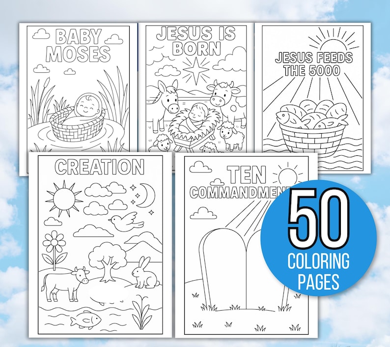 Kids Bible Verse Coloring Pages, Kid's Bible Coloring Pages, Sunday School Coloring Pages, Christian Coloring Pages, Religious Coloring Page