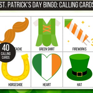 St. Patrick's Day Bingo, 30 St. Patrick's Bingo Cards, St. Patrick's Day Game, St. Paddy's Game for Kids, St. Patrick's Day Party Game