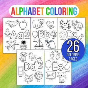 Alphabet Coloring Pages, Alphabet Coloring Pages for Kids, Alphabet Coloring Sheets, Preschool Coloring Pages, Preschool Alphabet Coloring