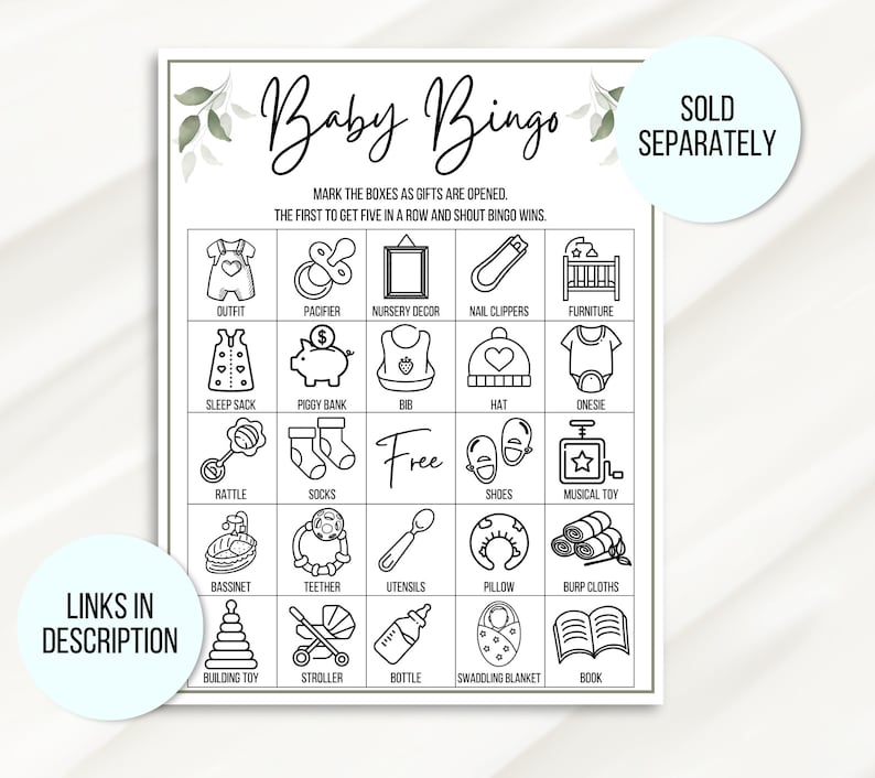 Children's Book Emoji Game, Emoji Children's Book Game, Baby Book Emoji Game, Baby Shower Emoji Game, Emoji Printable, Baby Emoji Game
