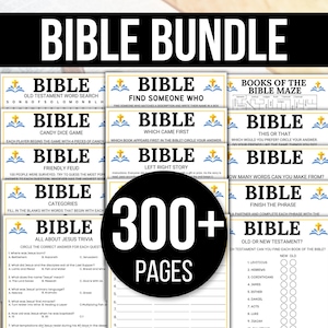 Bible Games, Bible Trivia Games, Bible Activities, Youth Group Activities, Sunday School Game, Christian Games, Bible Game Bundle, Fun Bible