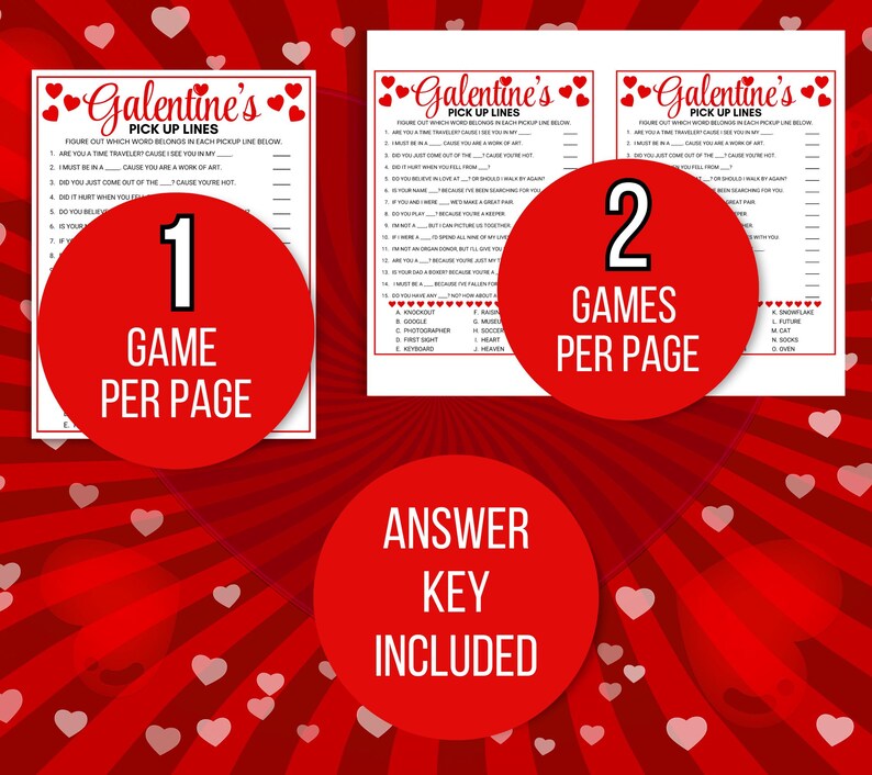 Galentines Games, 40 Printable Galentines Games, Galentine's Activities, Galentine's Party Games, Galentines Game Bundle, Adult Galentines