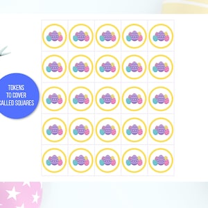 Easter Bingo, 50 Printable Easter Bingo Cards, Easter Activity For Kids, Kids Easter Party Game, Easter Classroom Activity, Easter Game