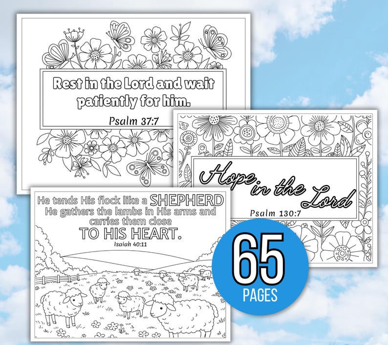 Bible Verse Coloring Pages, Bible Coloring Pages, Christian Coloring Book, Christian Coloring Sheets, Religious Coloring Pages, Bible, Bible