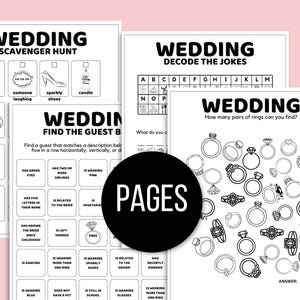 Kids Wedding Activity Bundle, Wedding Activity Pack for Kids, Kids Wedding Book, Wedding Activity Kit for Kids, Kids Wedding Coloring Pages image 2