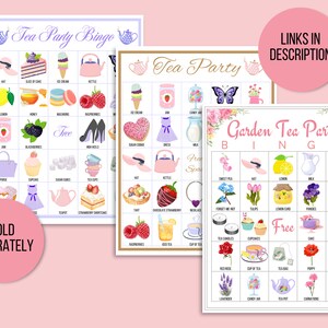 Tea Party Games Printable Bundle, Tea Party Activities, Ladies Tea ...