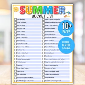 Editable Summer Calendar Poster, Summer Bucket List, Summer Checklist, Summer Break Ideas, Summer Activities, Kids Summer Calendar, Summer