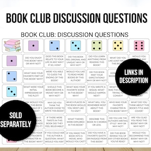 Book Club Icebreaker Game, Book Club Game, Book Club Icebreaker, Book Club Game, Book Lover Game, Book Game, Book Club Activity, Book Game