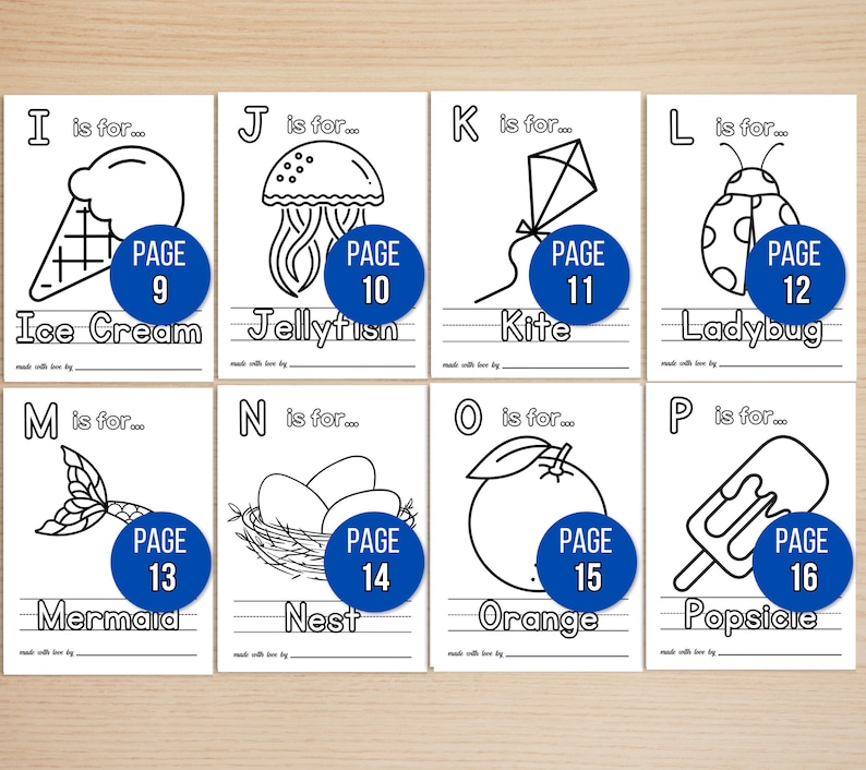 ABC Coloring Book Baby Shower Game, ABC Book Baby Shower Activity, ABC Baby Shower Coloring Book, Baby Shower Game Bundle, Baby Activities