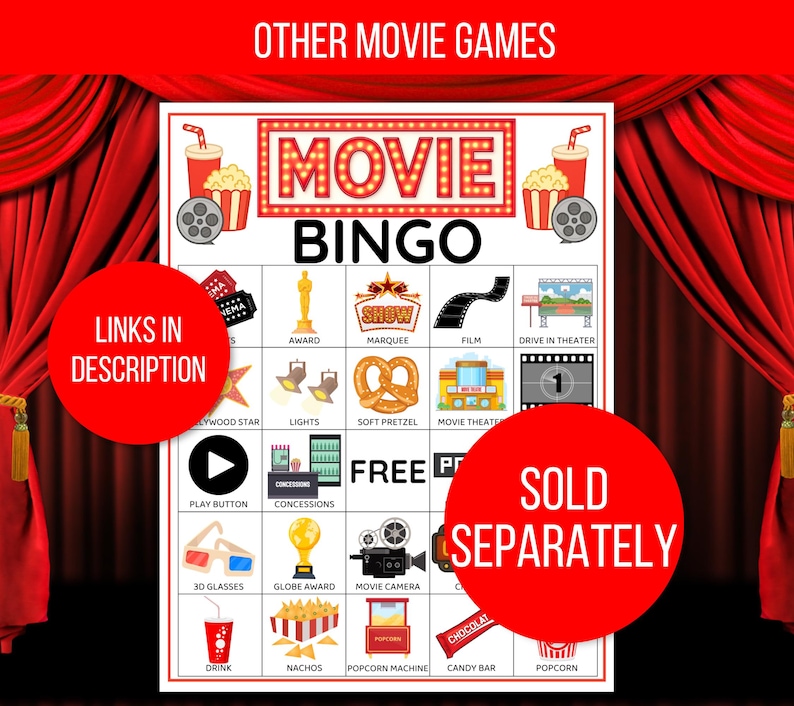 Movie Music Bingo, Movie Soundtrack Bingo, Music Bingo, Movie Soundtrack Songs Game, Music Bingo with Playlist, Music Office Party Game
