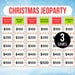 Giant Christmas Jeoparty Game Bundle, Christmas Jeoparty Games, Christmas Jeoparty, Christmas Jeoparty Games for Kids, Teen Christmas Games