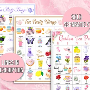 Tea Party Games Printable Bundle, Tea Party Activities, Ladies Tea ...