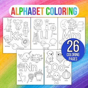 Alphabet Coloring Pages, Alphabet Coloring Pages for Kids, Alphabet Coloring Sheets, Preschool Coloring Pages, Preschool Alphabet Coloring