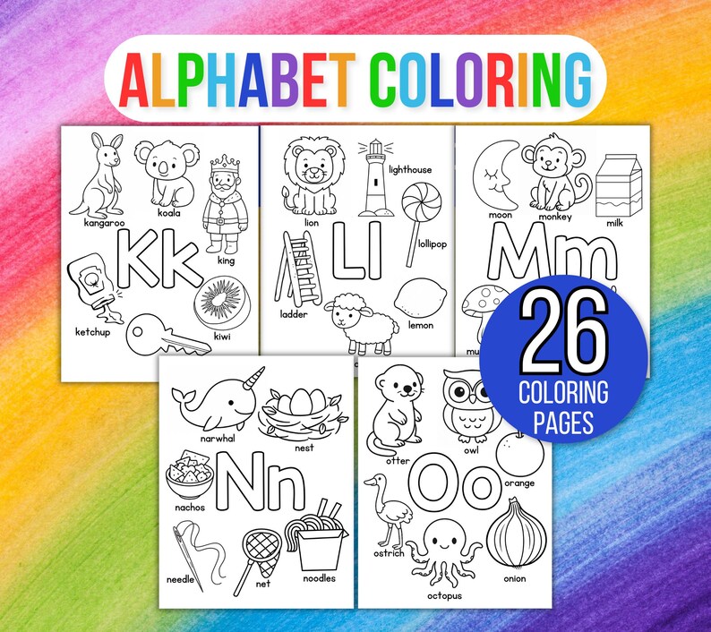 Alphabet Coloring Pages, Alphabet Coloring Pages for Kids, Alphabet Coloring Sheets, Preschool Coloring Pages, Preschool Alphabet Coloring