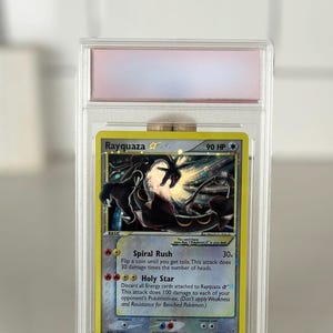 Rayquaza Gold Star Graded Holographic Pokémon Proxy - Réplica feita à mão