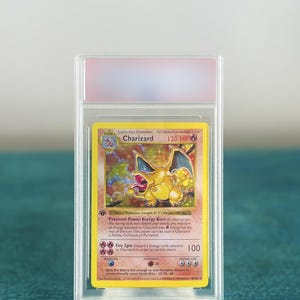 Charizard sem sombras - Proxy Pokémon holográfico classificado - Réplica feita à mão