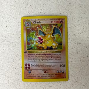 Glurak Schattenlose 1st Edition Holographischer Pokemon Proxy - Handgefertigte Nachbildung