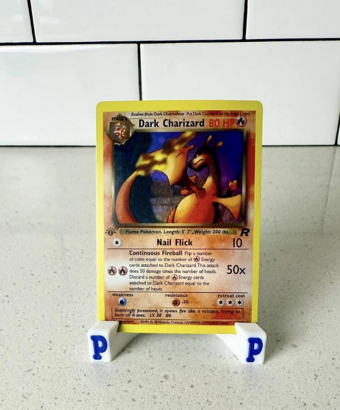 Dark charizard holographic - Etsy 日本