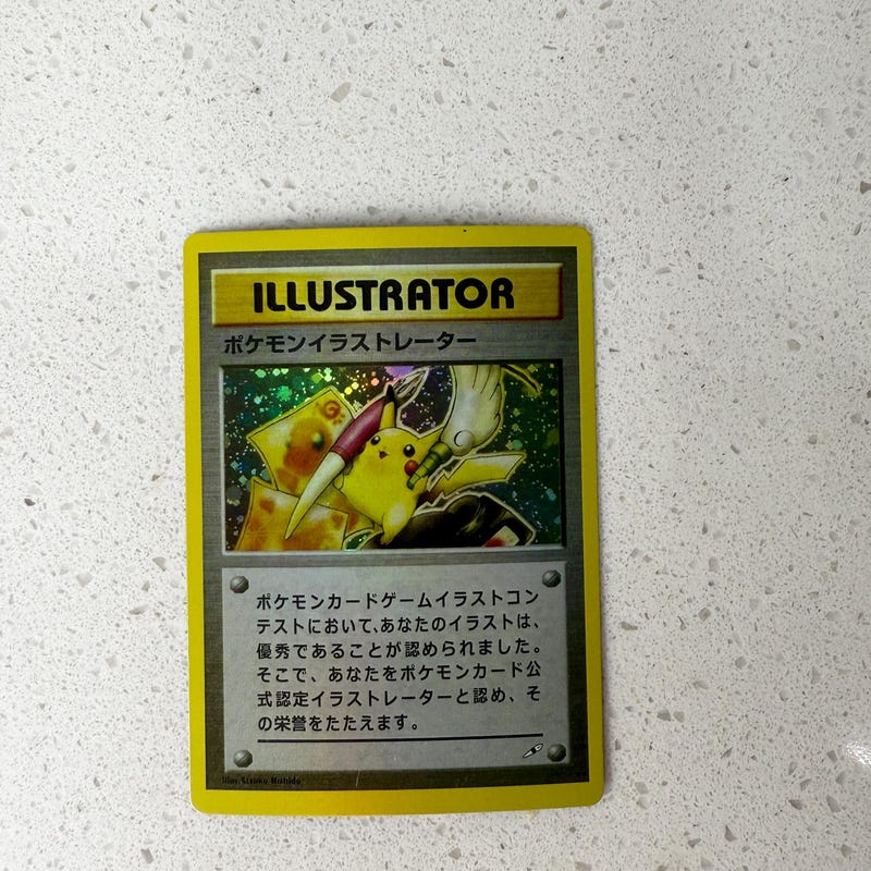 Illustrator Card Pikachu Etsy Uk