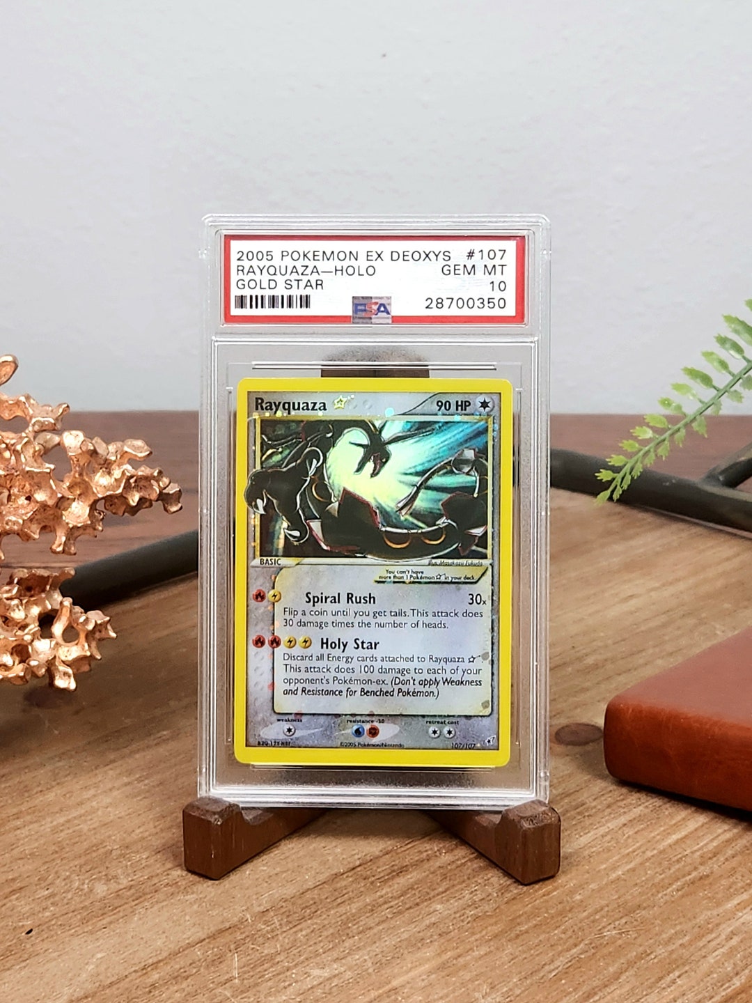 RAYQUAZA GOLDSTAR Rare Holographic Proxy Card Handmade Replica High 