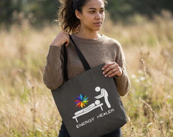 Bolso de tela de algodón para sanación energética: Regalo espiritual