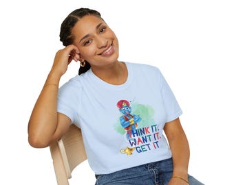 【IFYOUWANT】Anguish Line T-shirt Genie T-shirt, Manifest Your Desires, Believe in Your Dreams