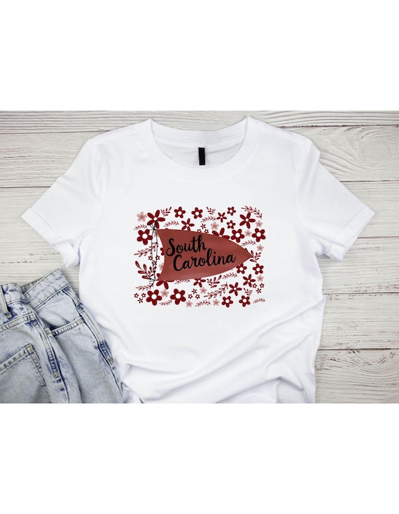 South Carolina Floral Boho Coquette T-Shirt/Long sleeve t-shirt/Sweatshirt