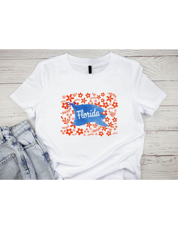 Florida Floral Boho Coquette T-Shirt/Long sleeve t-shirt/Sweatshirt