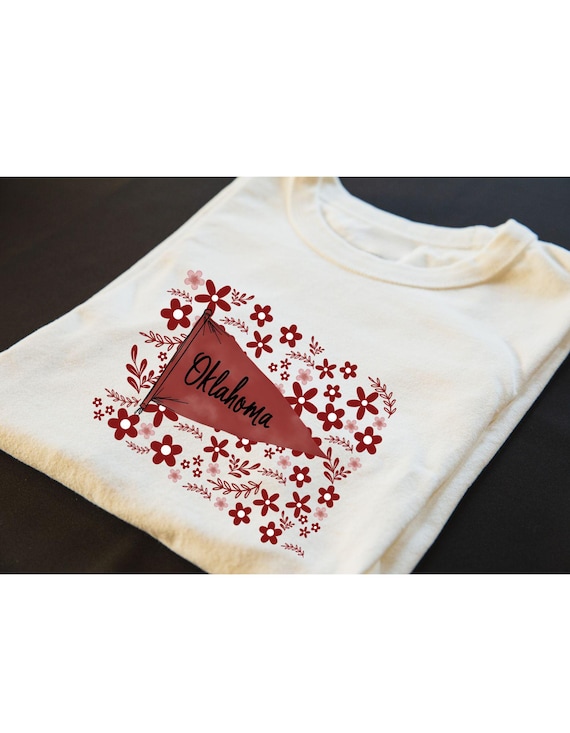 Oklahoma Sooners Floral Boho Coquette Short sleeve/long sleeve/ T-Shirt/Sweatshirt