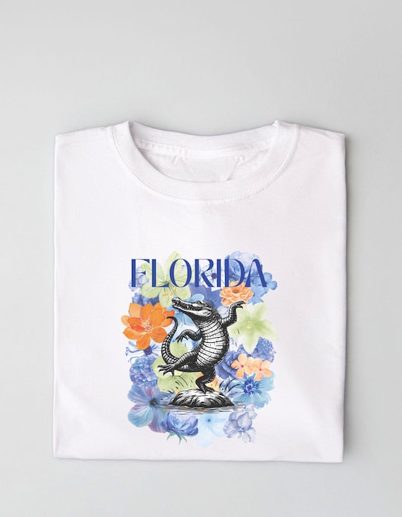 Florida Floral Boho Coquette T-Shirt/Long sleeve t-shirt/Sweatshirt