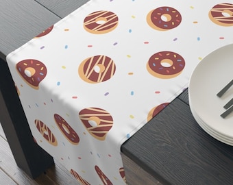 Donut Table Runner Donut Party Decorations Kids Birthday Party Decor Dessert Table Decor Bakery Decor Bridal Donut Decor Bachelorette Donut