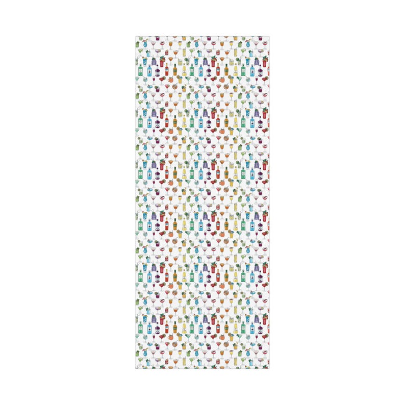 Cocktail Wrapping Paper Alcohol Wrapping Paper Colorful Gift Wrap Bartender Wrapping Paper 21st Birthday Wrapping Paper Rainbow Gift Wrap image 4