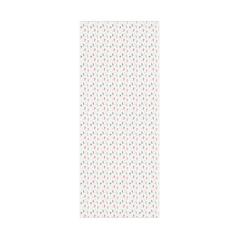 Ice Cream Wrapping Paper Ice Cream Gift Wrap Dessert Theme Wrapping Paper Roll Ice Cream Party Decor Birthday Wrapping Paper zdjęcie 6