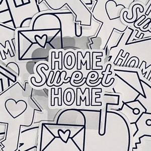 Kleur je eigen stickers_stickers voor een nieuw huis_stickers
