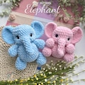 Elephant Crochet Pattern: Beginner-Friendly Amigurumi Plush Toy (PDF in English)